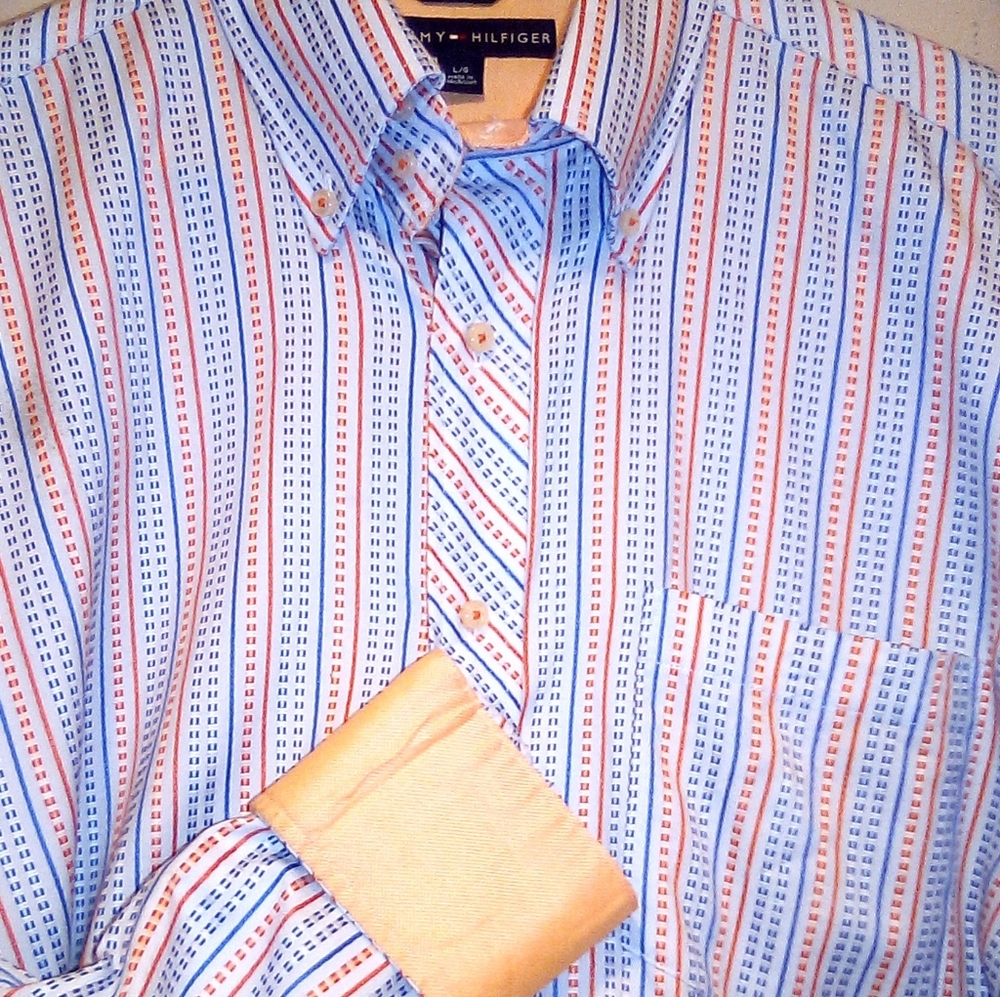 Tommy Hilfiger Flip cuff button front dress shirt